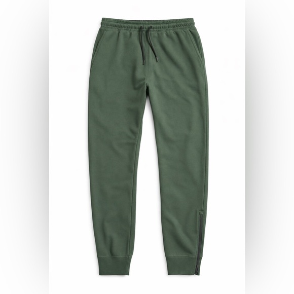 Abercrombie & Fitch Other - Abercrombie & Fitch XL Joggers Forest Green Zip Ankle Sweatpants
